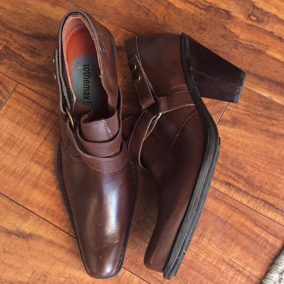 tothemax booties size 7 brown leather like new - Picture 1 of 7